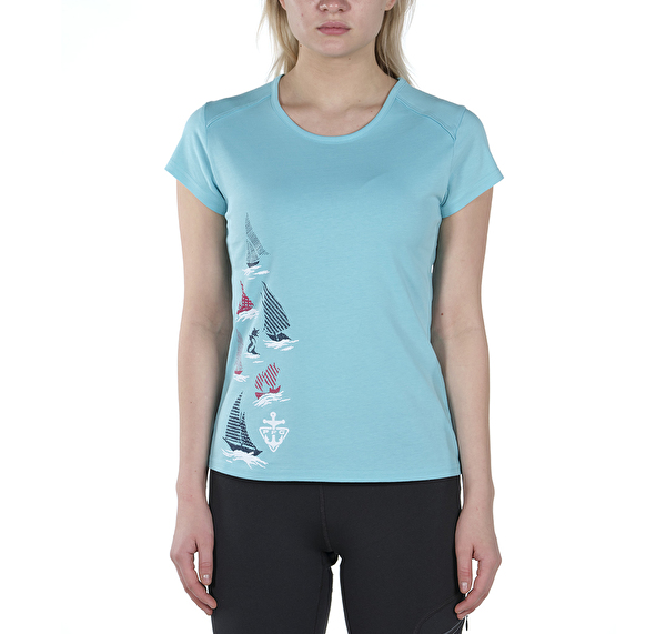 Coastal Flags II Kısa Kollu Kadın T-shirt