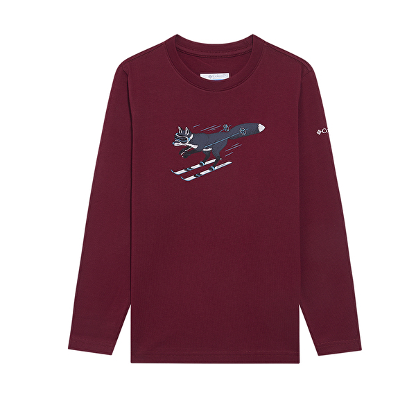 Y Foxy Downhill Graphic Uzun Kollu Çocuk T-shirt