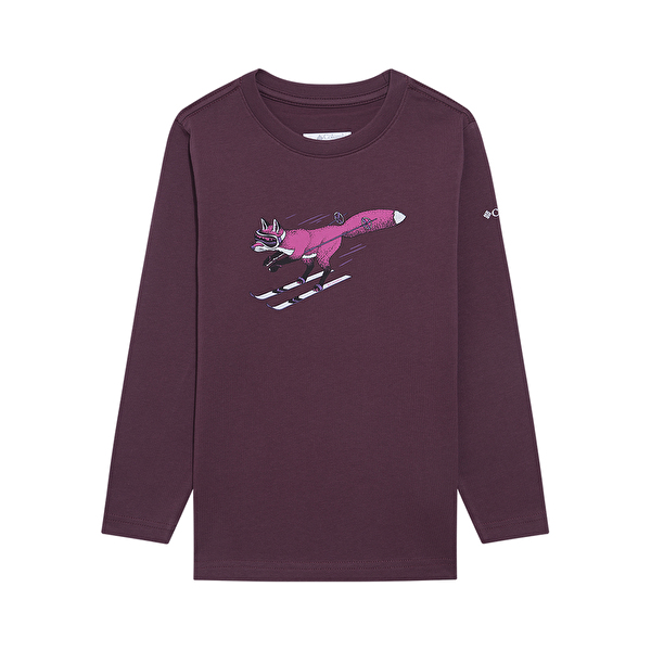 Y Foxy Downhill Graphic Uzun Kollu Çocuk T-shirt