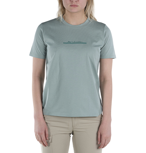 CSC W Bar Split Graphic Kısa Kollu Kadın T-shirt