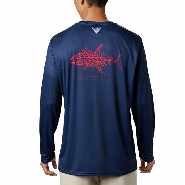 Terminal Tackle PFG Tribal Fish Uzun Kolllu Erkek T-shirt