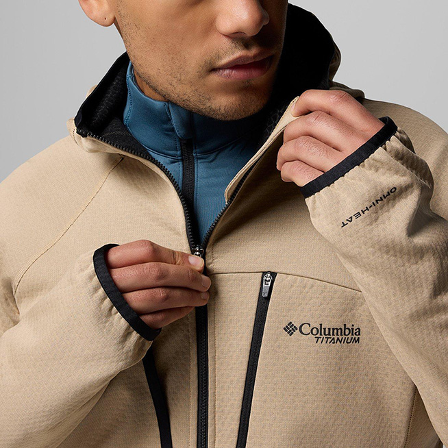 Columbia Erkek Kahverengi Arctic Crest Bonded Tam Fermuarlı Polar