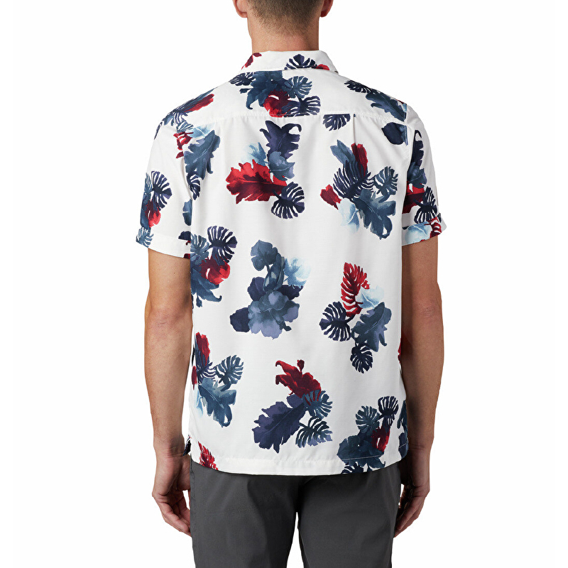 Outdoor Elements Print Kısa Kollu Erkek Gömlek