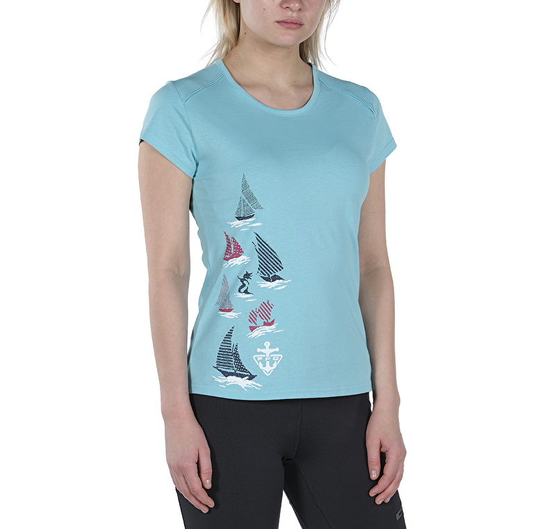 Coastal Flags II Kısa Kollu Kadın T-shirt