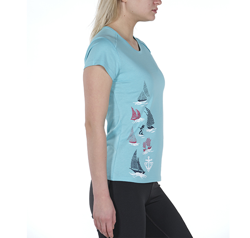 Coastal Flags II Kısa Kollu Kadın T-shirt