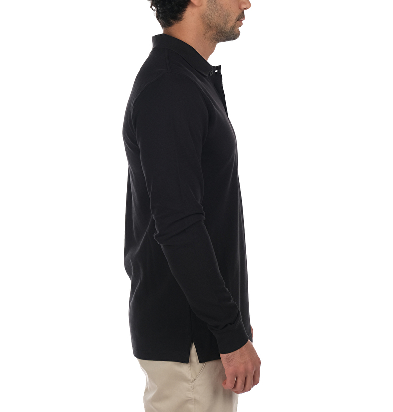 M Cascade Range Solid LS Erkek Polo T-shirt