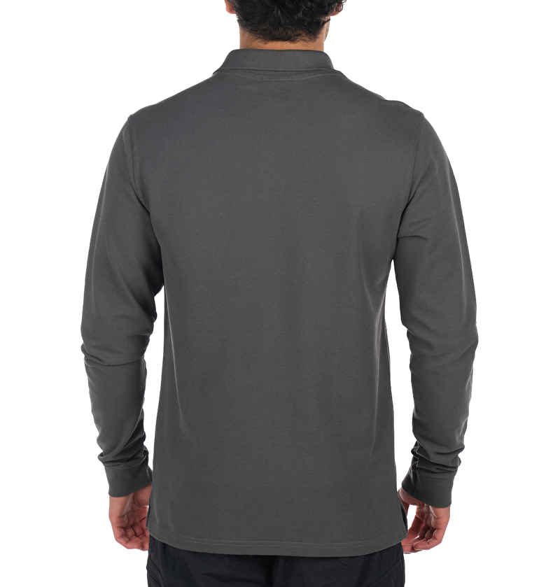 M Cascade Range Solid LS Erkek Polo T-shirt