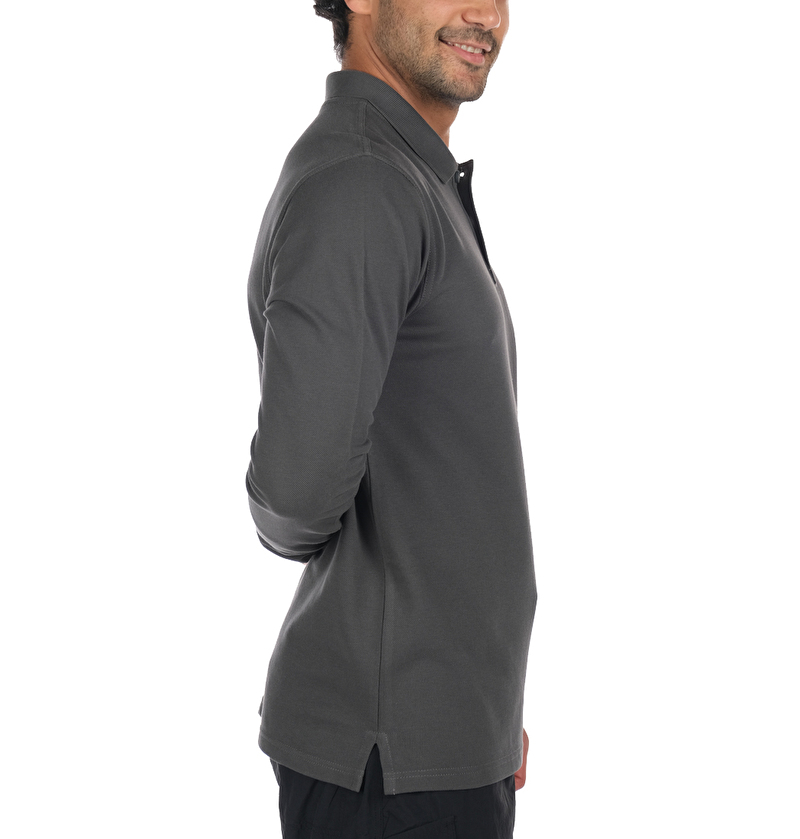 M Cascade Range Solid LS Erkek Polo T-shirt