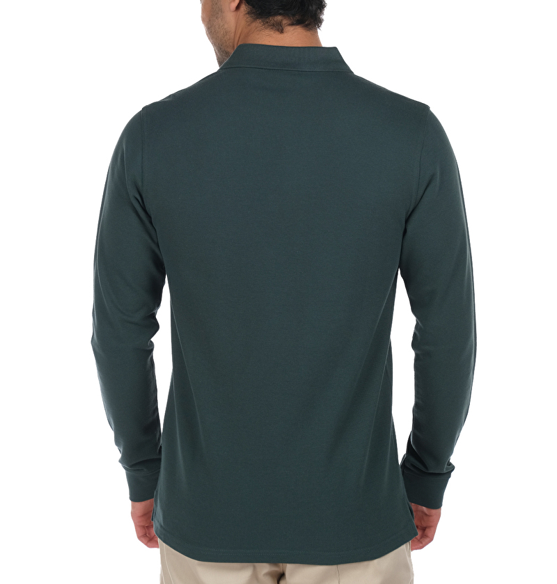 M Cascade Range Solid LS Erkek Polo T-shirt