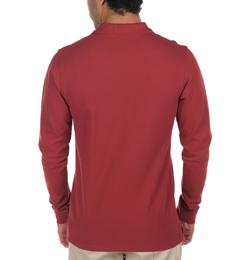 M Cascade Range Solid LS Erkek Polo T-shirt