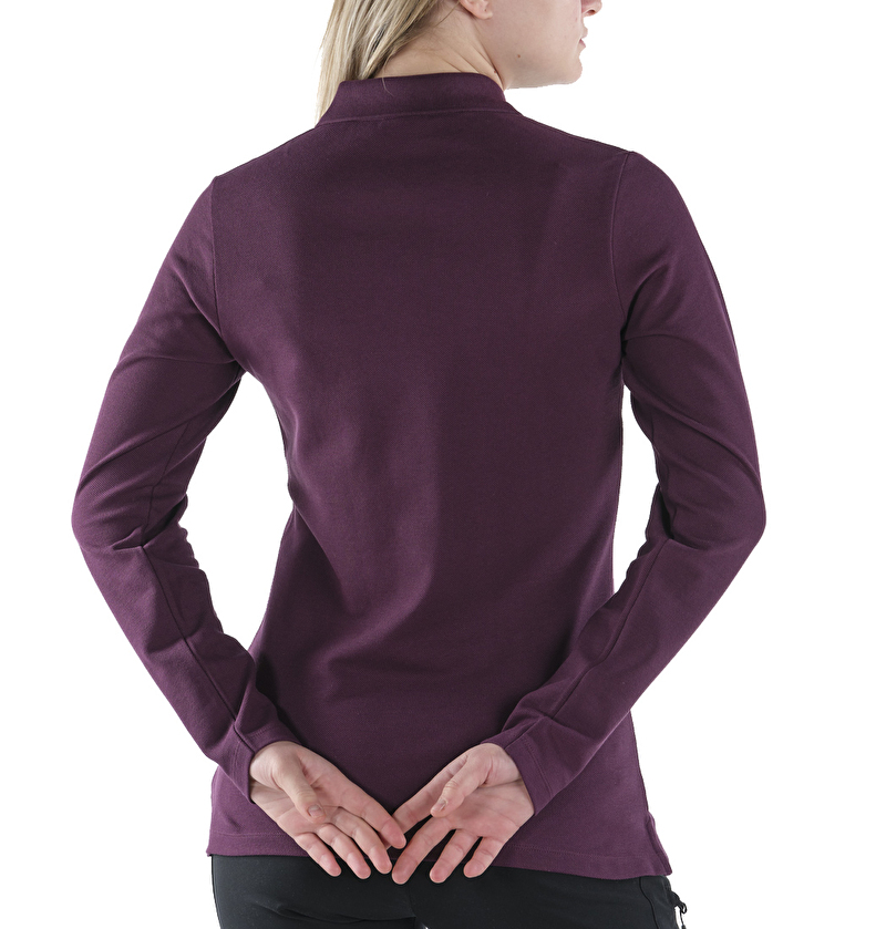 W Cascade Range Solid LS Kadın Polo T-shirt