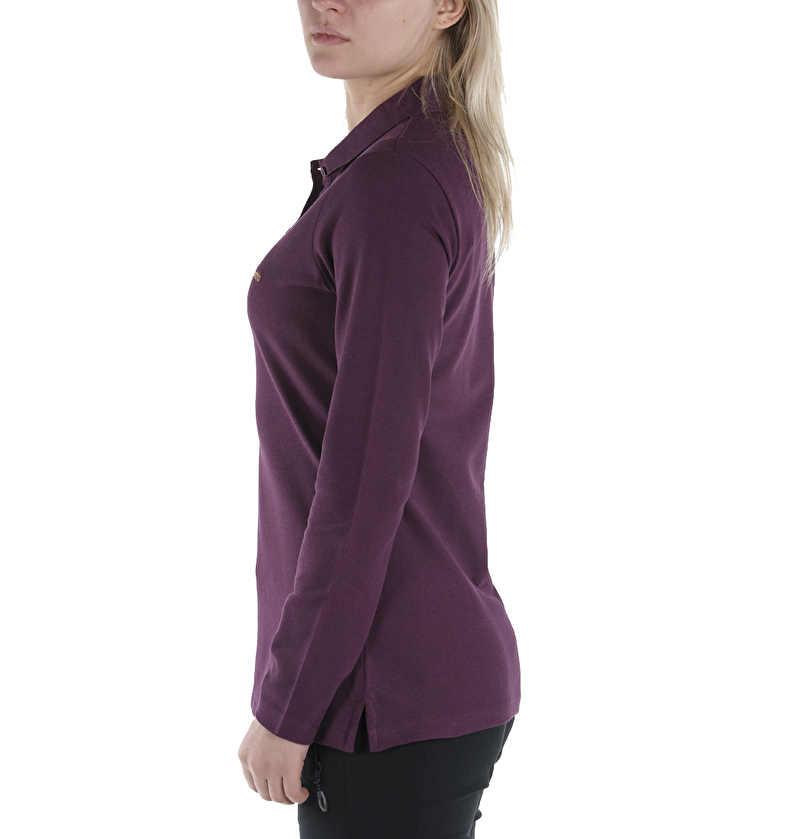 W Cascade Range Solid LS Kadın Polo T-shirt