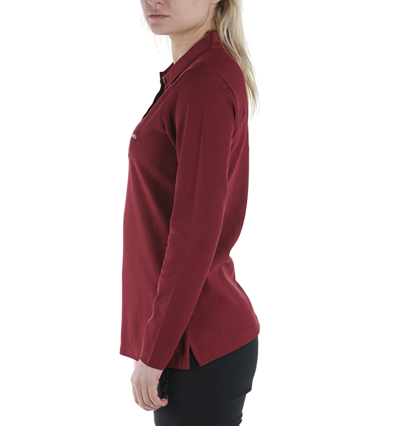 W Cascade Range Solid LS Kadın Polo T-shirt