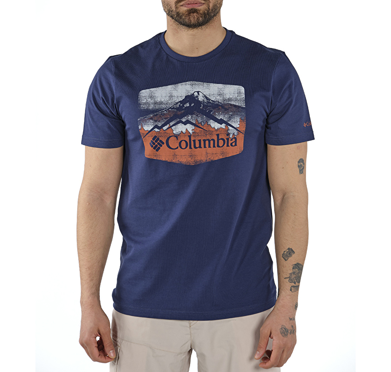 Hex Landscape Graphic Kısa Kollu Erkek T-shirt