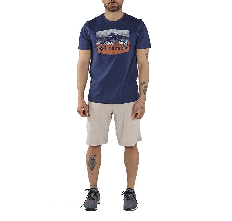 Hex Landscape Graphic Kısa Kollu Erkek T-shirt
