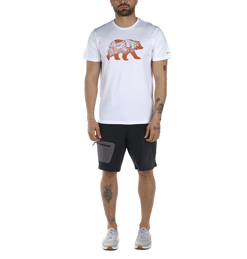 Bear Walk Bridge Graphic Kısa Kollu Erkek T-shirt