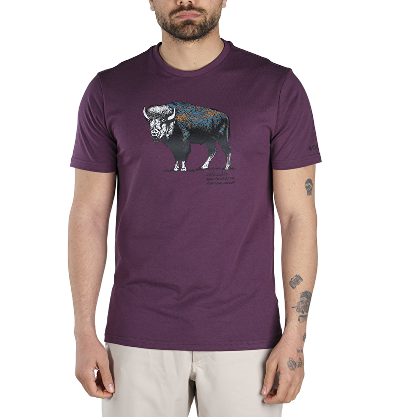 Range Roam Pattern Graphic Kısa Kollu Erkek T-shirt