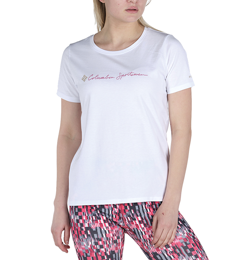 CSC Cursive Logo Graphic Kısa Kollu Kadın T-shirt