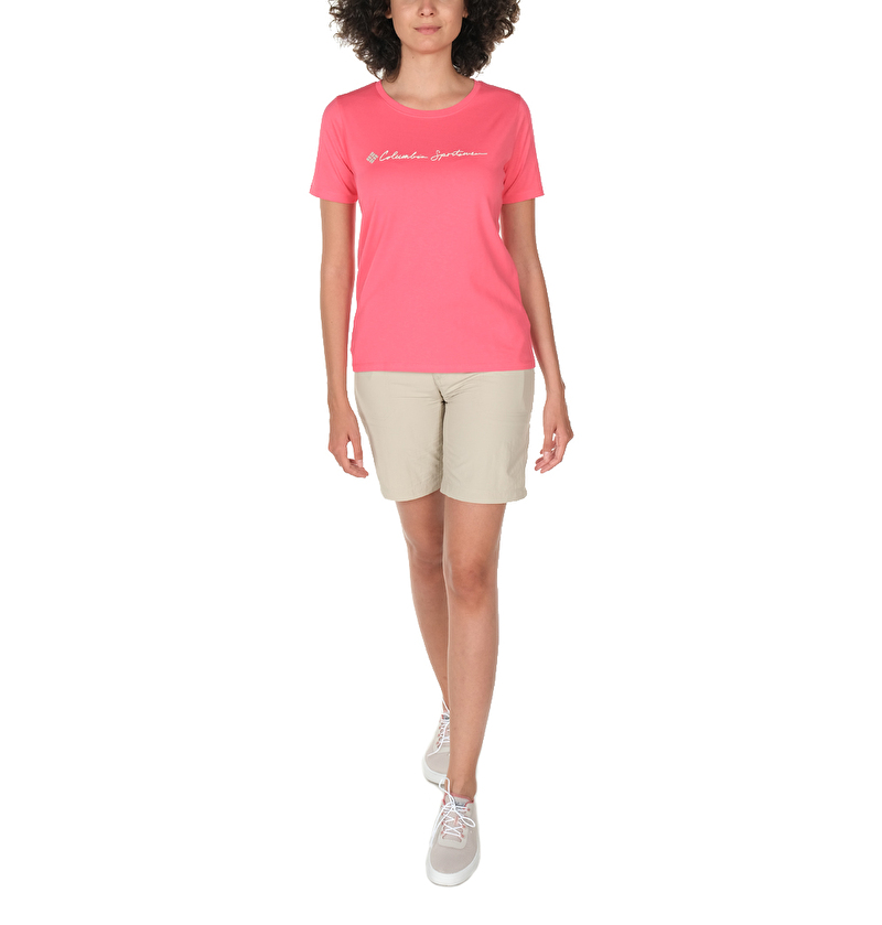CSC Cursive Logo Graphic Kısa Kollu Kadın T-shirt