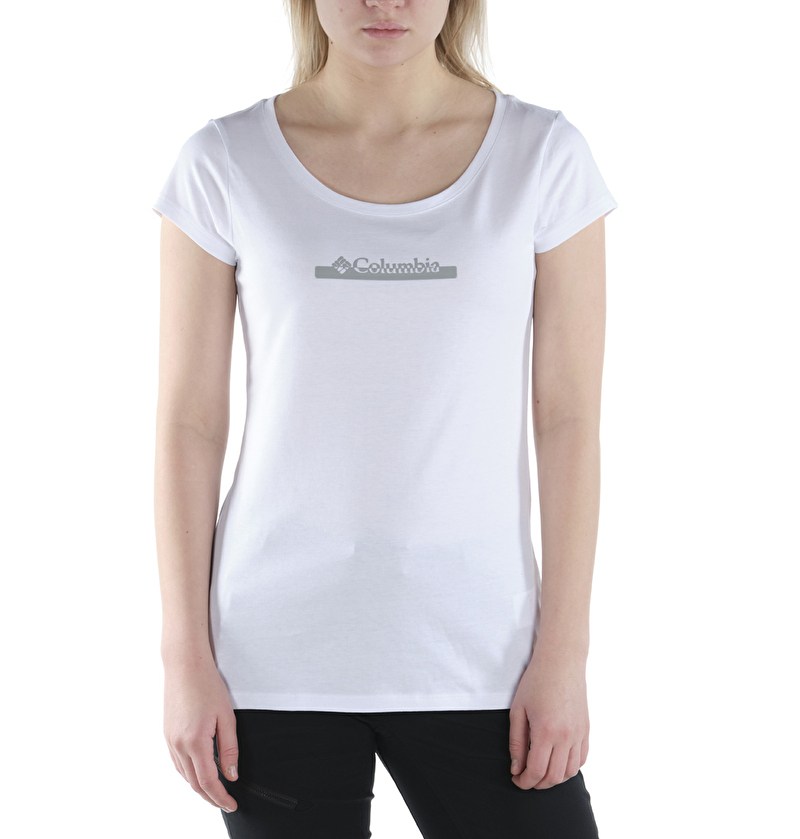 CSC W Bar Split Graphic Kısa Kollu Kadın T-shirt
