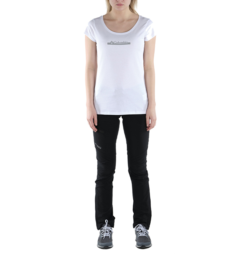 CSC W Bar Split Graphic Kısa Kollu Kadın T-shirt