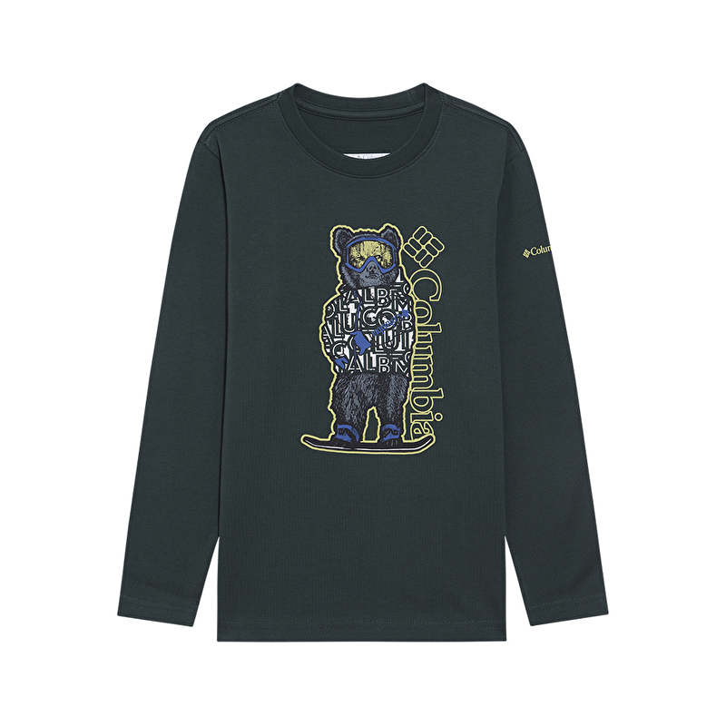 Y Grizzly Boarding Graphic Uzun Kollu Çocuk T-shirt