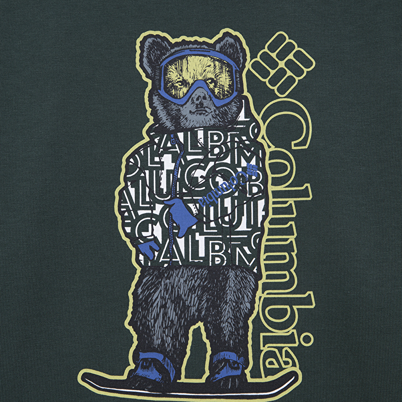 Y Grizzly Boarding Graphic Uzun Kollu Çocuk T-shirt