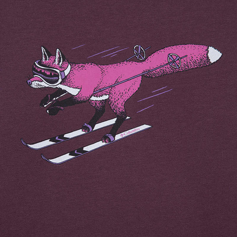 Y Foxy Downhill Graphic Uzun Kollu Çocuk T-shirt