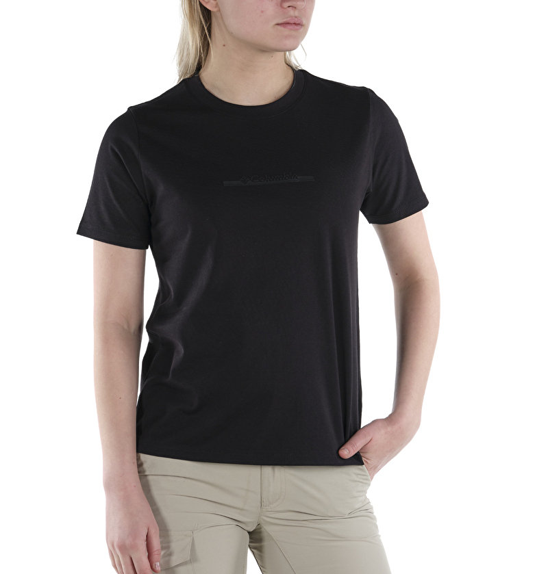 CSC W Bar Split Graphic Kısa Kollu Kadın T-shirt