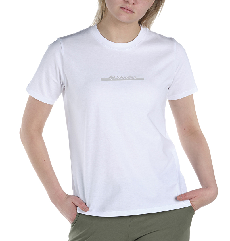 CSC W Bar Split Graphic Kısa Kollu Kadın T-shirt