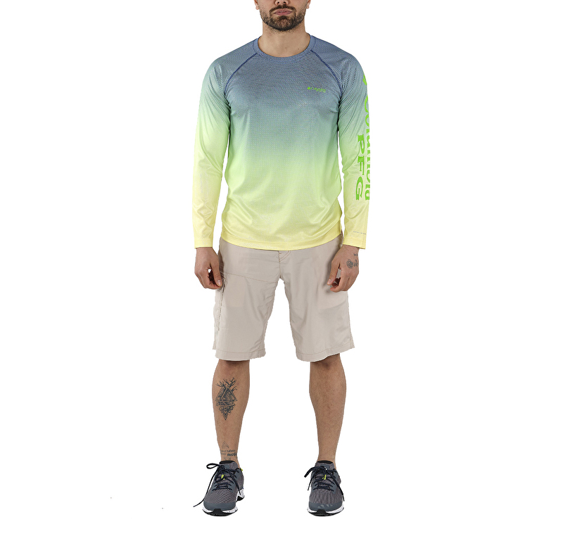 Solar Shade Printed Uzun Kollu Erkek T-shirt